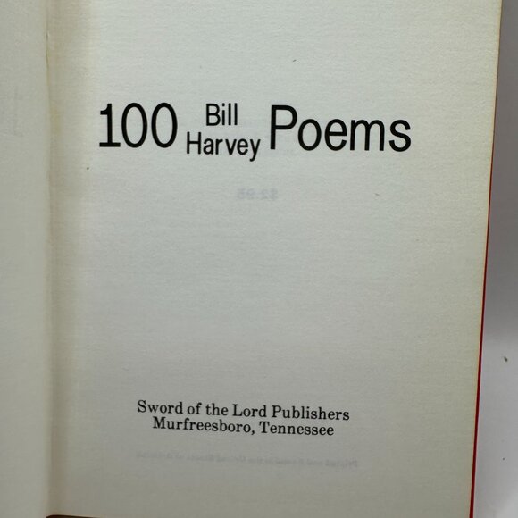 100 Bill Harvey Poems By Sword Of The Lord Publishers - Picture 4 of 6
